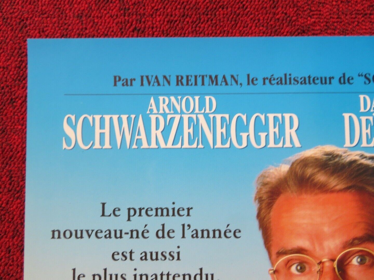 JUNIOR FRENCH (16"x 21") POSTER ARNOLD SCHWARZENEGGER DANNY DEVITO 1994 Movie posters