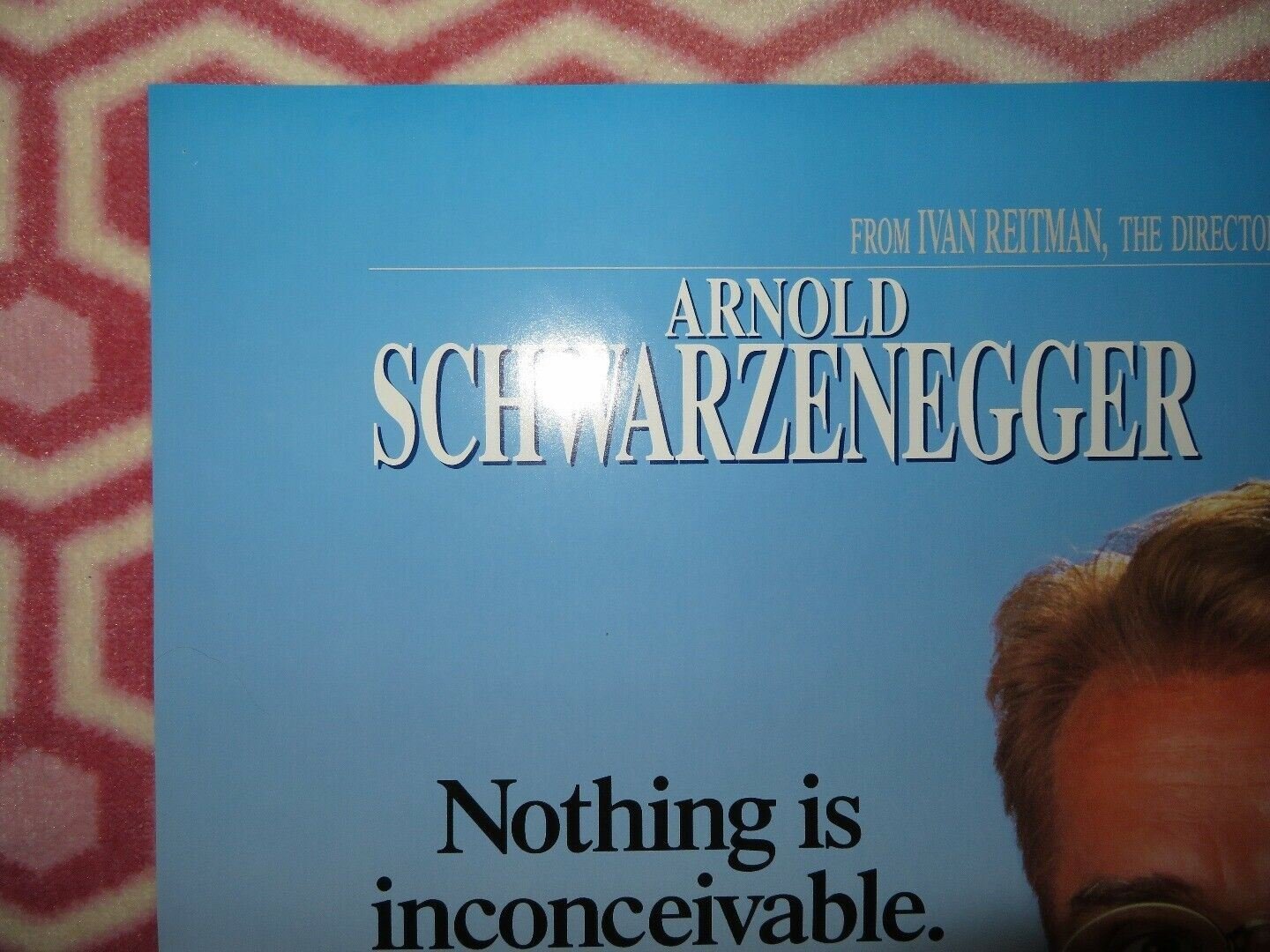 JUNIOR ONE SHEET POSTER FOLDED ARNOLD SCHWARZENEGGER DANNY DEVITO 1994 Movie posters