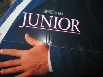 JUNIOR ONE SHEET POSTER FOLDED ARNOLD SCHWARZENEGGER DANNY DEVITO 1994 Movie posters