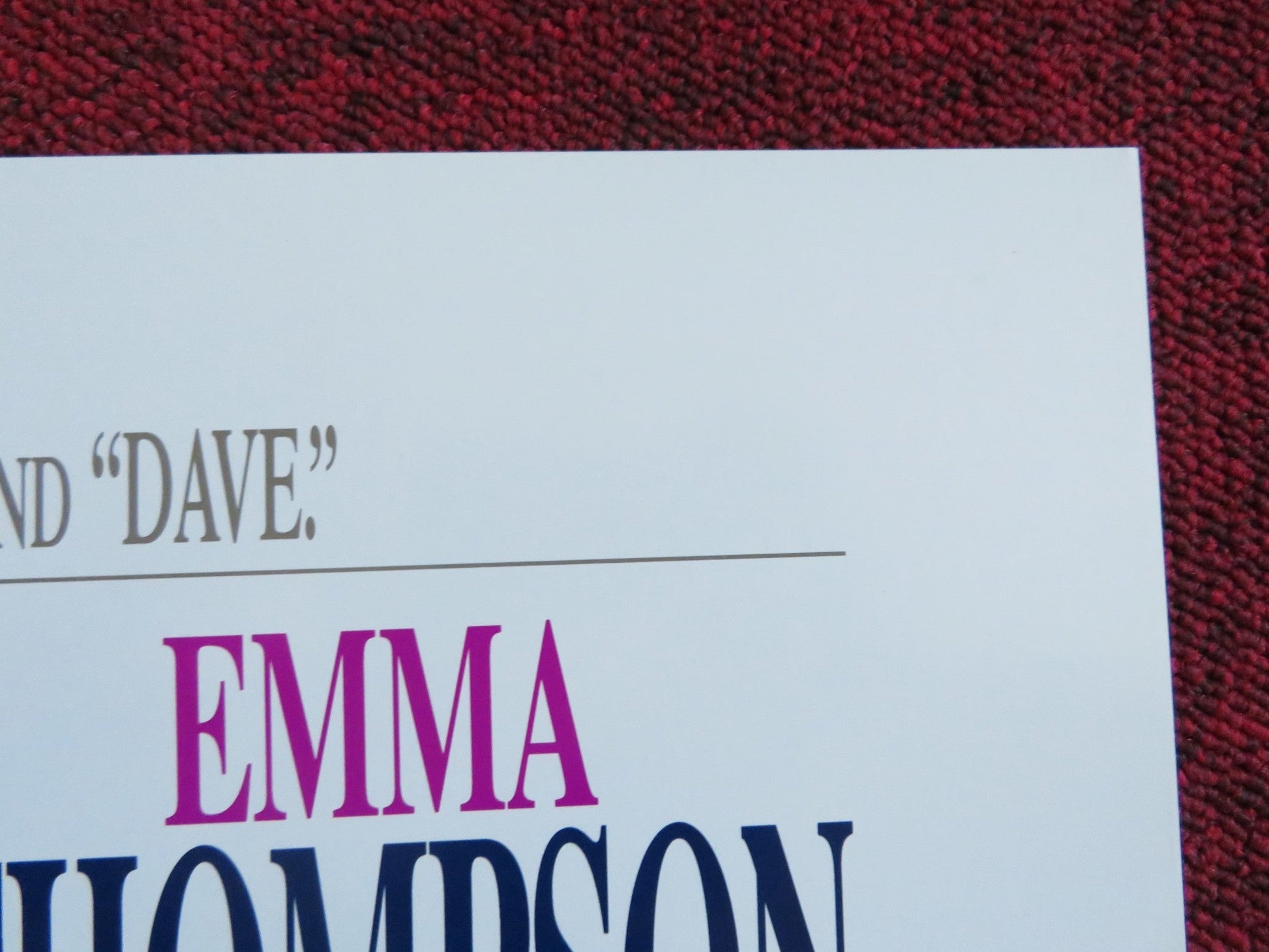 JUNIOR US ONE SHEET ROLLED POSTER ARNOLD SCHWARZENEGGER DANNY DE VITO 1994 Rendezvous Cinema Movie posters