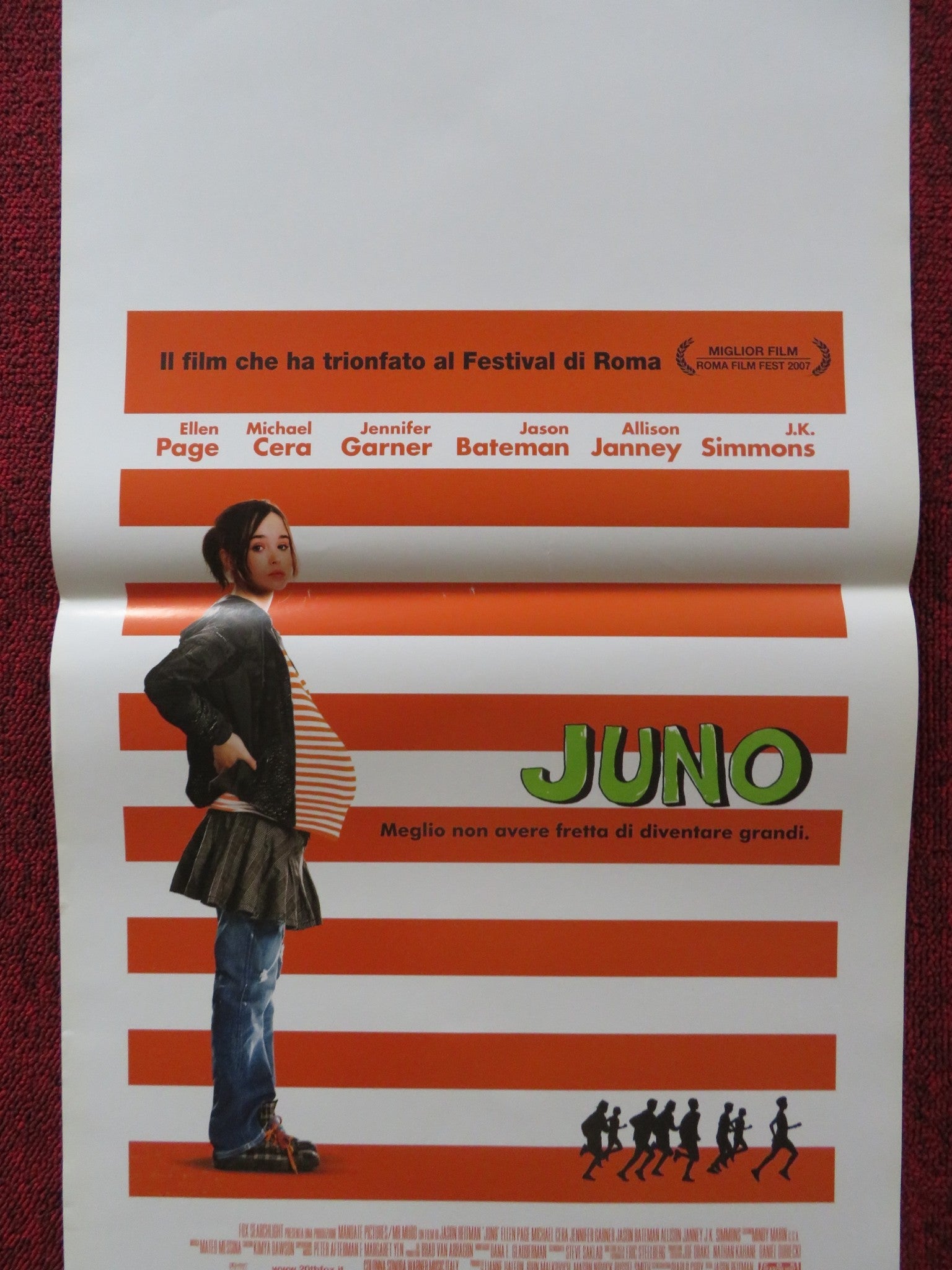 JUNO ITALIAN LOCANDINA POSTER ELLIOT PAGE MICHAEL CERA 2007 Rendezvous Cinema Movie posters
