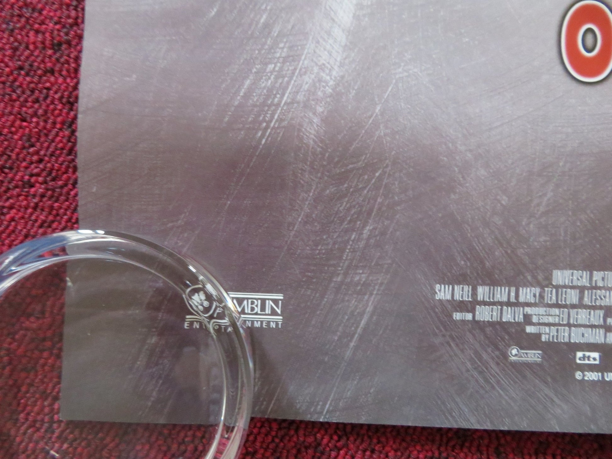 JURASSIC PARK III VHS VIDEO POSTER MICHAEL CRICHTON SAM NEILL 2001 Rendezvous Cinema Movie posters