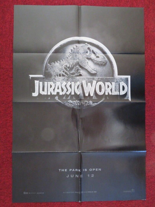 JURASSIC WORLD FOLDED US ONE SHEET POSTER CHRIS PRATT BRYCE DALLAS HOWARD 2015 - Rendezvous Cinema