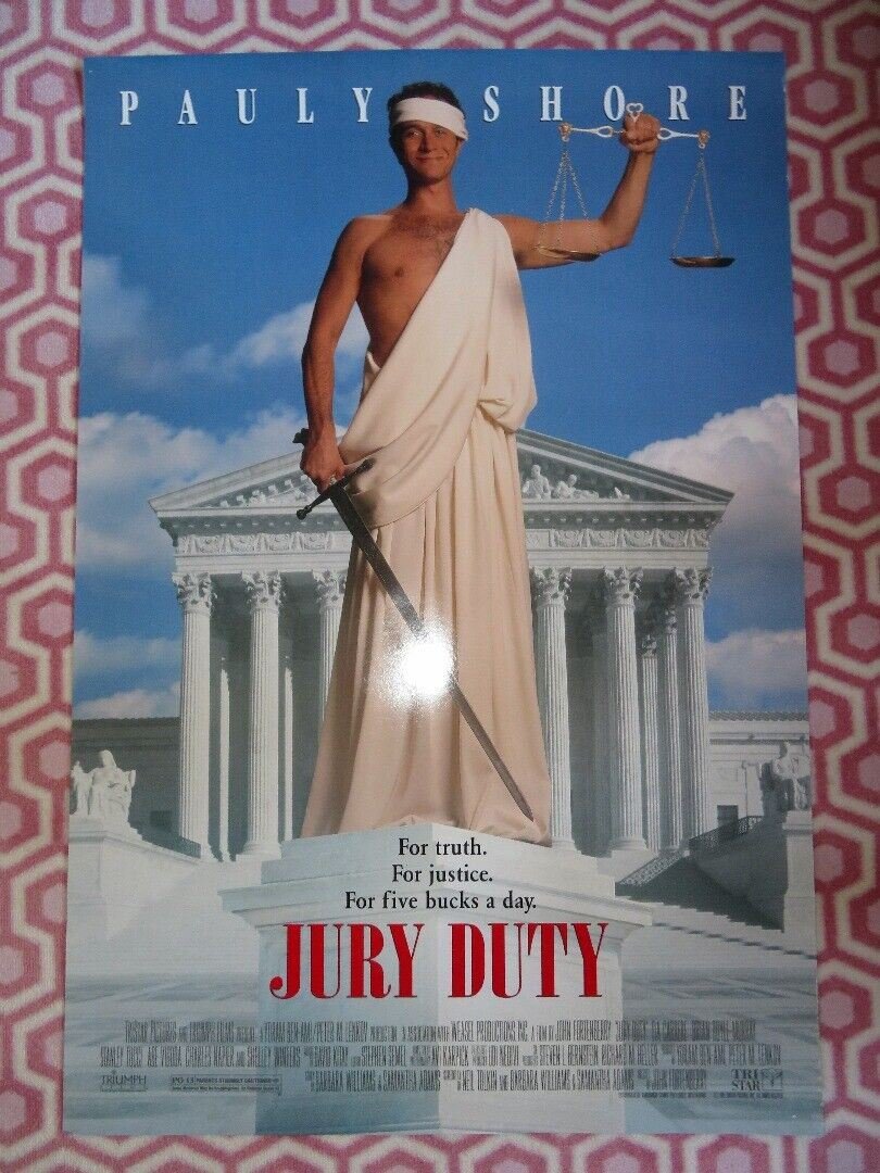 JURY DUTY US ONE SHEET ROLLED POSTER PAULY SHORE 1995 Movie posters