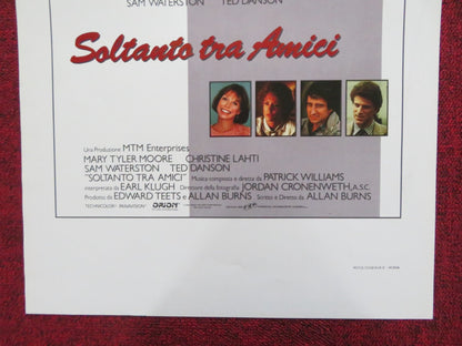 JUST BETWEEN FRIENDS ITALIAN LOCANDINA POSTER MARY TYLER MOORE TED DANSON 1986 Rendezvous Cinema Movie posters