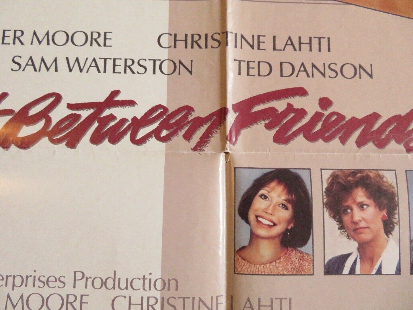 JUST BETWEEN FRIENDS US ONE SHEET POSTER TEN DANSON SAM WATERSTON 1986 Movie posters