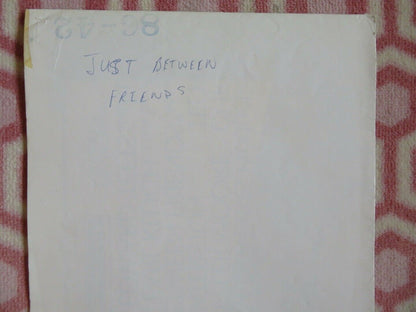 JUST BETWEEN FRIENDS US ONE SHEET POSTER TEN DANSON SAM WATERSTON 1986 Movie posters