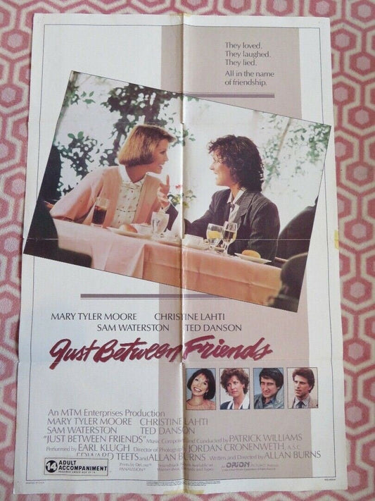 JUST BETWEEN FRIENDS US ONE SHEET POSTER TEN DANSON SAM WATERSTON 1986 Movie posters