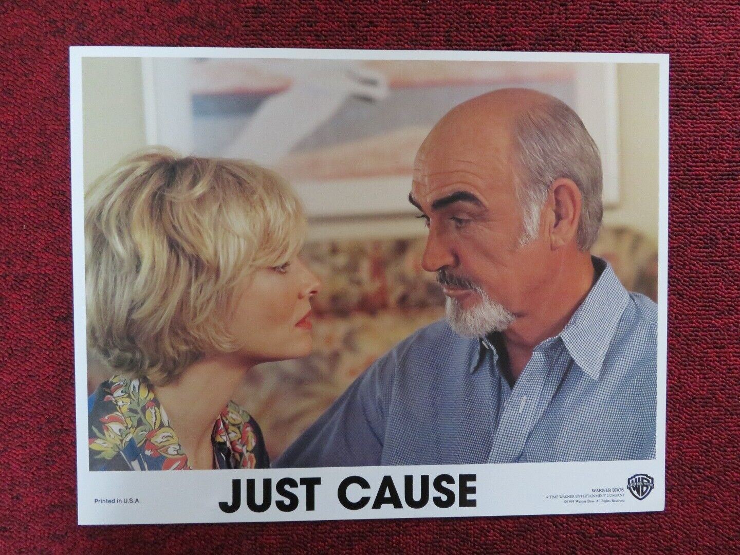 JUST CAUSE - E US LOBBY CARD SEAN CONNERY KATE CAPSHAW 1995 Movie posters