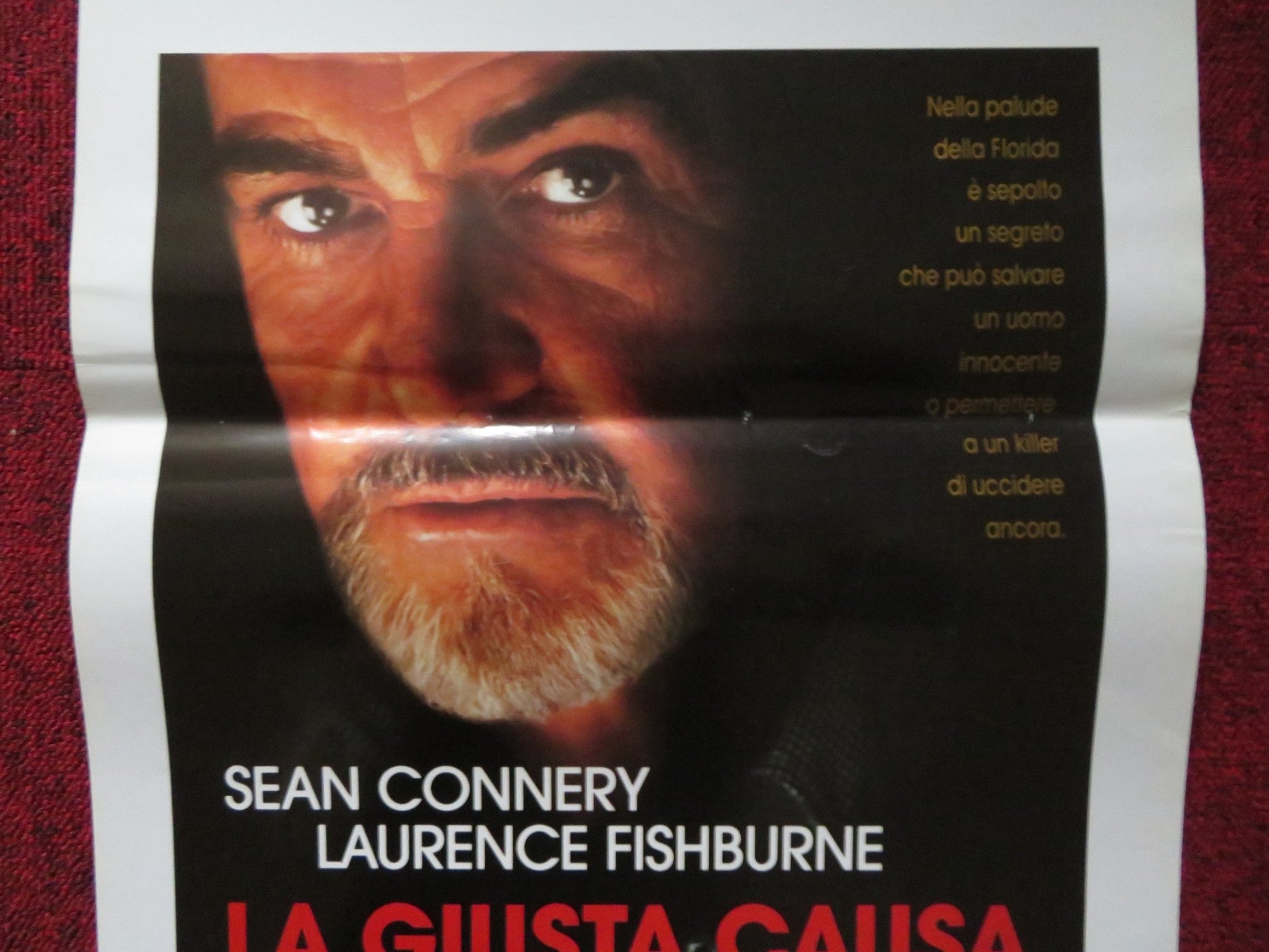 JUST CAUSE ITALIAN LOCANDINA POSTER SEAN CONNERY LAURENCE FISHBURNE 1995 Rendezvous Cinema Movie posters