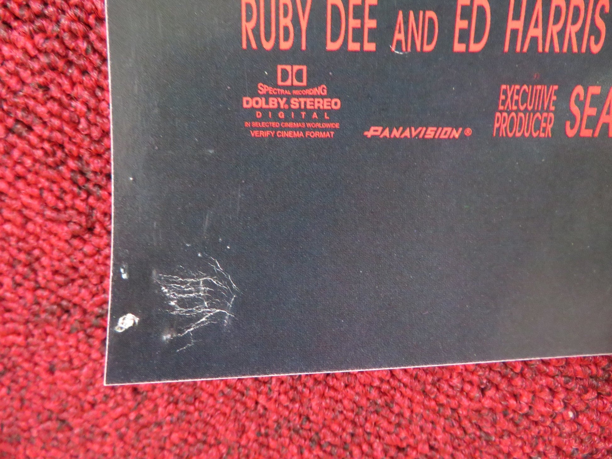 JUST CAUSE VHS POSTER SEAN CONNERY LAURENCE FISHBURNE 1995 Rendezvous Cinema Movie posters