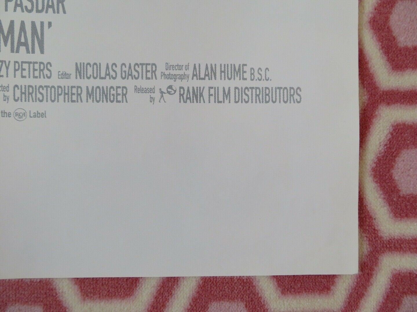 JUST LIKE A WOMAN BRITISH QUAD (30"x40") POSTER JULIA WALTERS ADRIAN PASDAR 1992 Movie posters