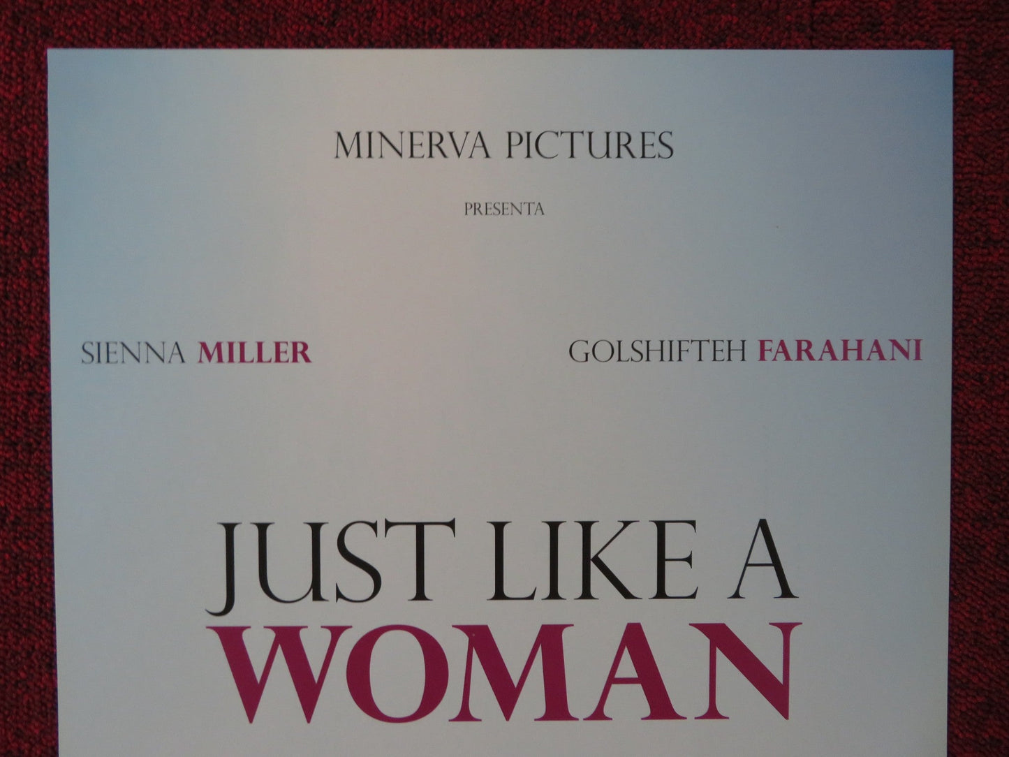 JUST LIKE A WOMAN ITALIAN LOCANDINA POSTER SIENNA MILLER G. FARAHANI 2012 Rendezvous Cinema Movie posters
