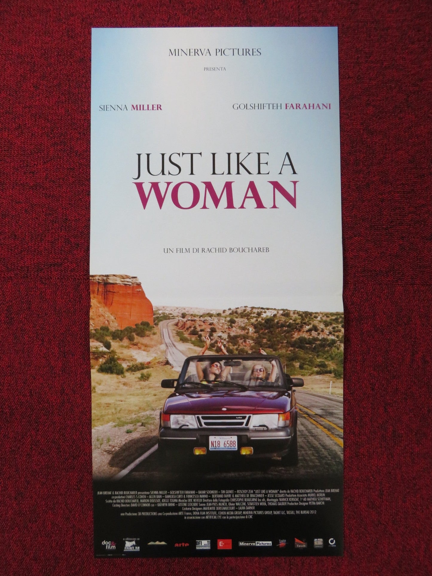 JUST LIKE A WOMAN ITALIAN LOCANDINA POSTER SIENNA MILLER G. FARAHANI 2012 Rendezvous Cinema Movie posters