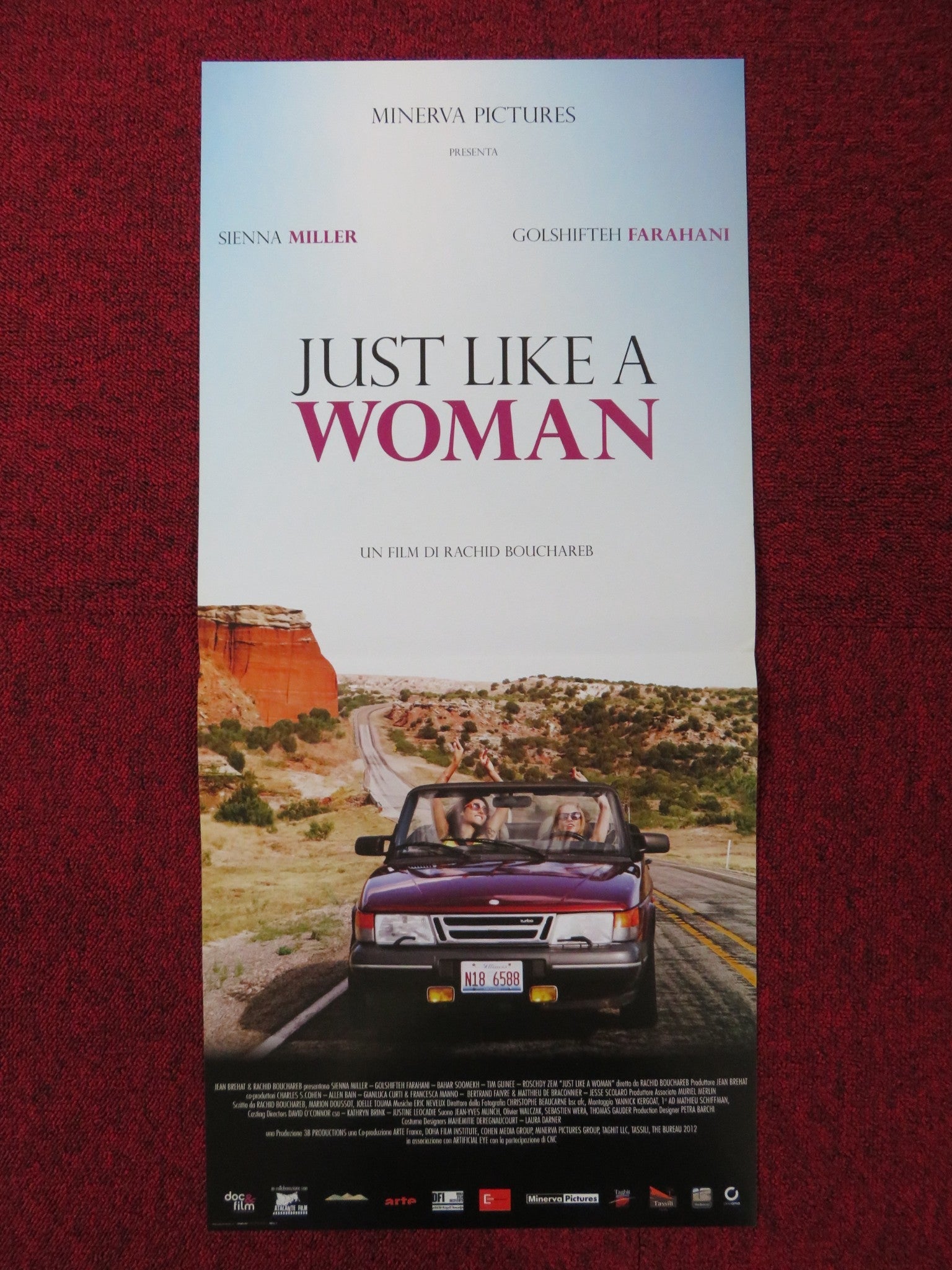 JUST LIKE A WOMAN ITALIAN LOCANDINA POSTER SIENNA MILLER G. FARAHANI 2012 Rendezvous Cinema Movie posters
