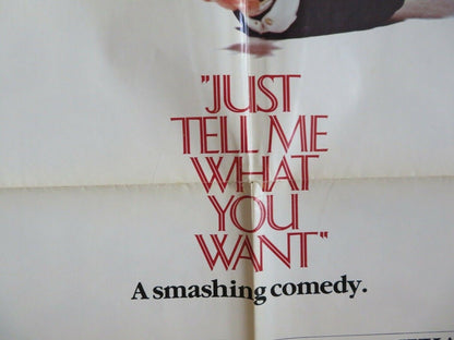 JUST TELL ME WHAT YOU WANT US ONE SHEET POSTER ALI MACGRAW ALAN KING 1980 Movie posters