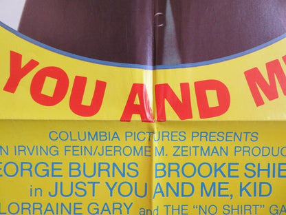 JUST YOU AND ME KID US ONE SHEET POSTER BROOKE SHIELD GEORGE BURNS 1979 Movie posters