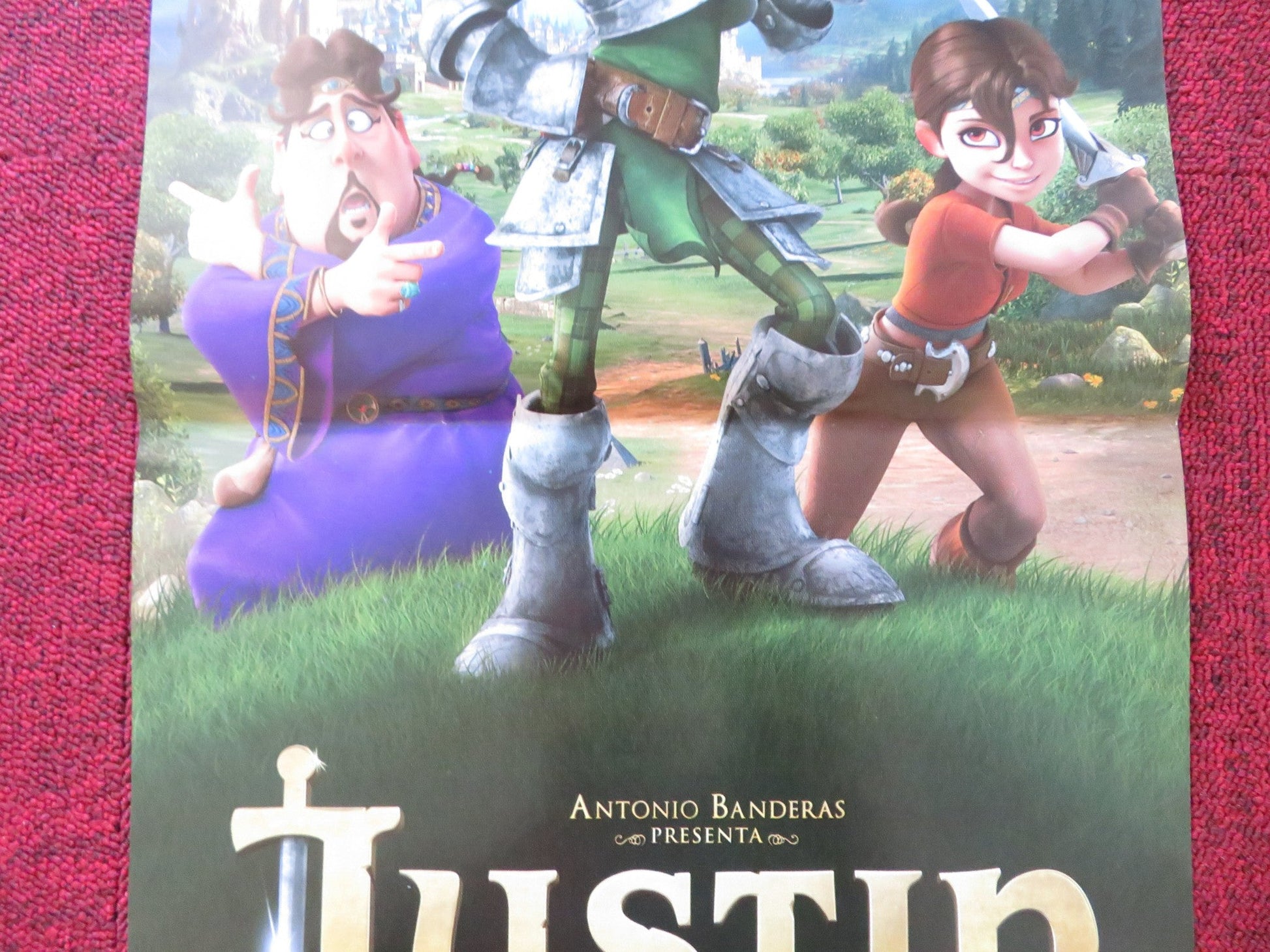 JUSTIN AND THE KNIGHTS OF VALOUR ITALIAN LOCANDINA POSTER ANTONIO BANDERAS 2013 Rendezvous Cinema Movie posters