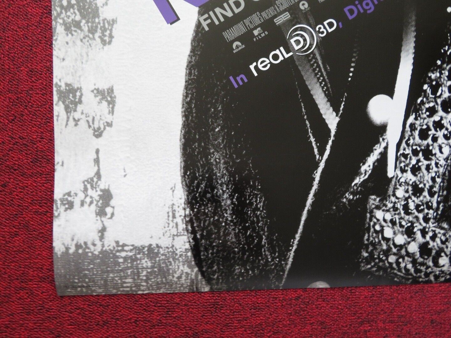 JUSTIN BIEBER NEVER SAY NEVER - B US ONE SHEET ROLLED POSTER 2011 Movie posters