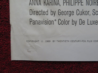 JUSTINE FOLDED US ONE SHEET POSTER ANOUK AIMEE DIRK BOGARDE 1969 Movie posters