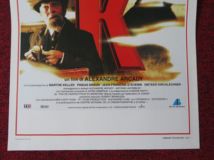 K ITALIAN LOCANDINA (27.5"x13") POSTER PATRICK BRUEL ISABELLA FERRARI 1998 Movie posters