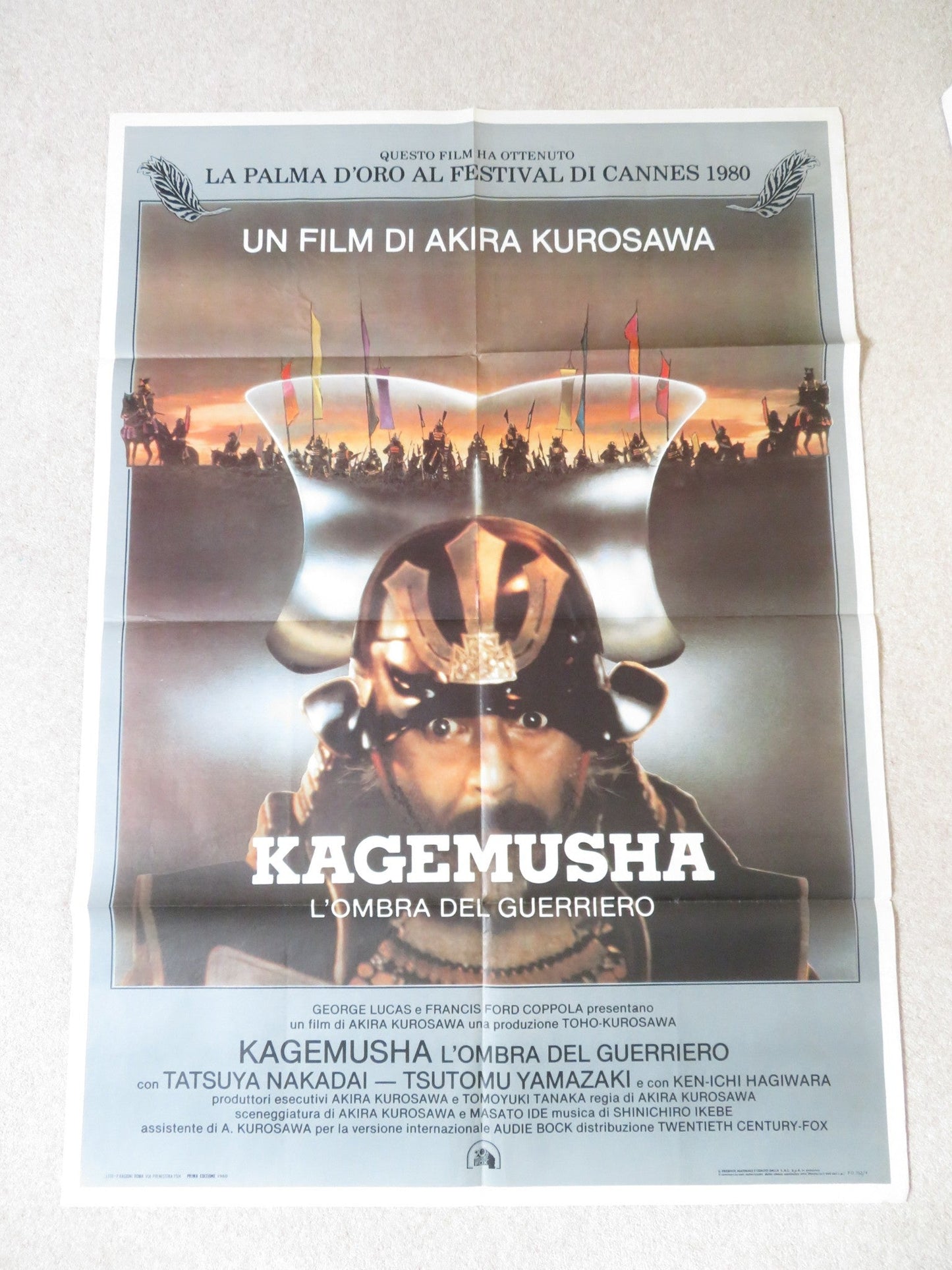 KAGEMUSHA ITALIAN 2 FOGLIO POSTER KUROSAWA TATSUYA NAKADAI 1980 Rendezvous Cinema Movie posters