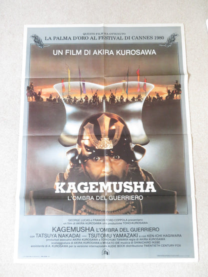 KAGEMUSHA ITALIAN 2 FOGLIO POSTER KUROSAWA TATSUYA NAKADAI 1980 Rendezvous Cinema Movie posters