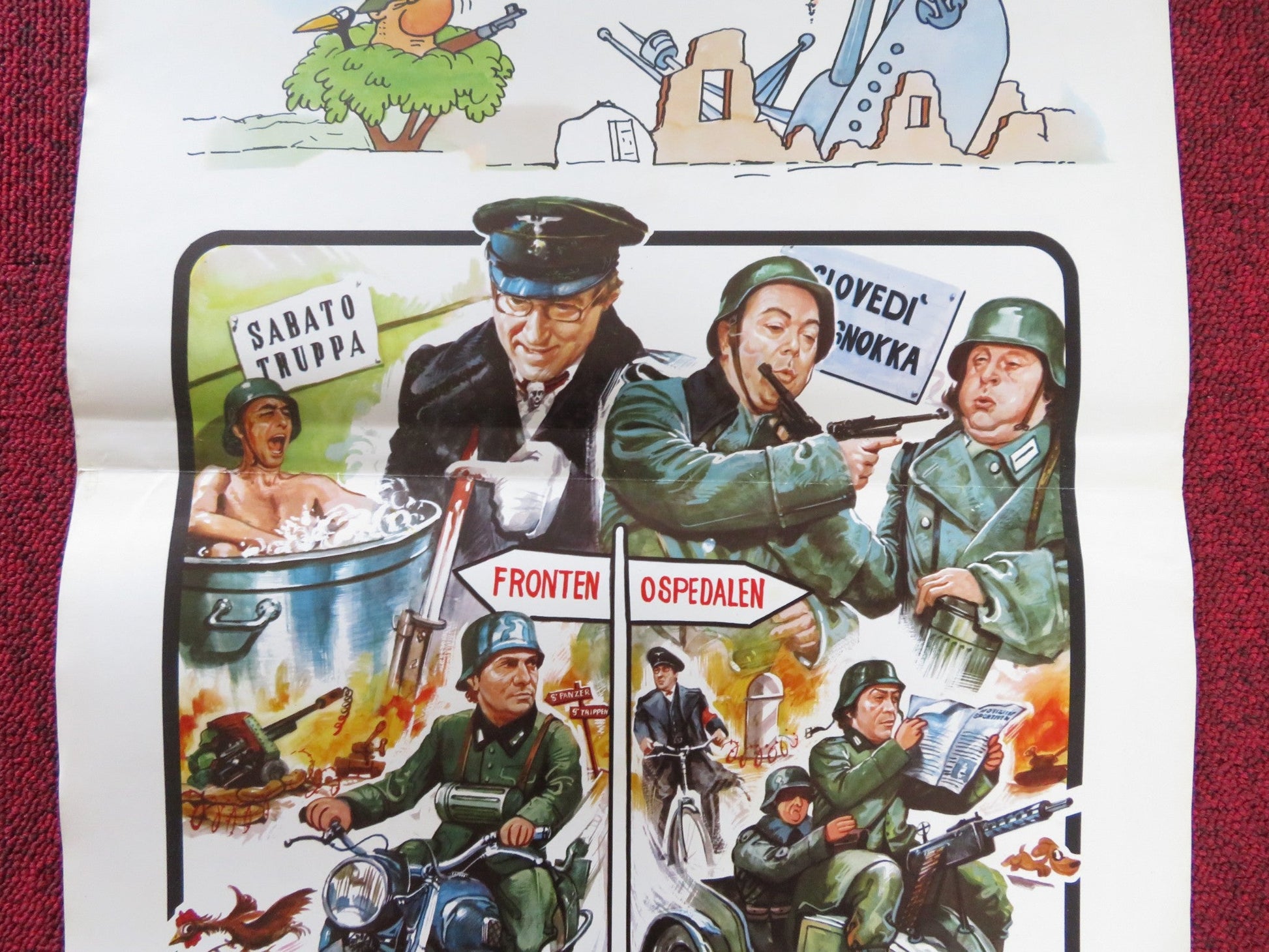 KAKKIENTRUPPEN ITALIAN LOCANDINA POSTER GIANFRANCO D'ANGELO LINO BANFI 1977 Rendezvous Cinema Movie posters