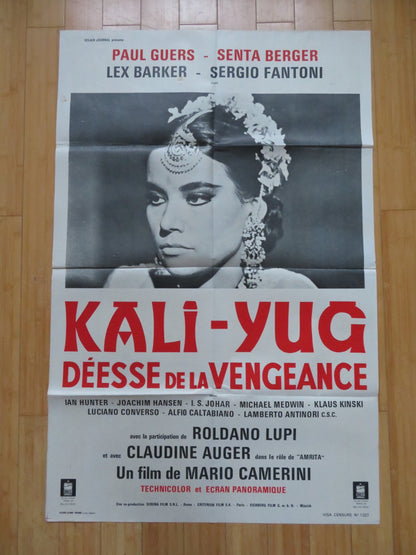 KALI - YUG, GODDESS OF VENGEANCE FRENCH POSTER PAUL GUERS CATHERINE TALBOT 1963 Rendezvous Cinema Movie posters