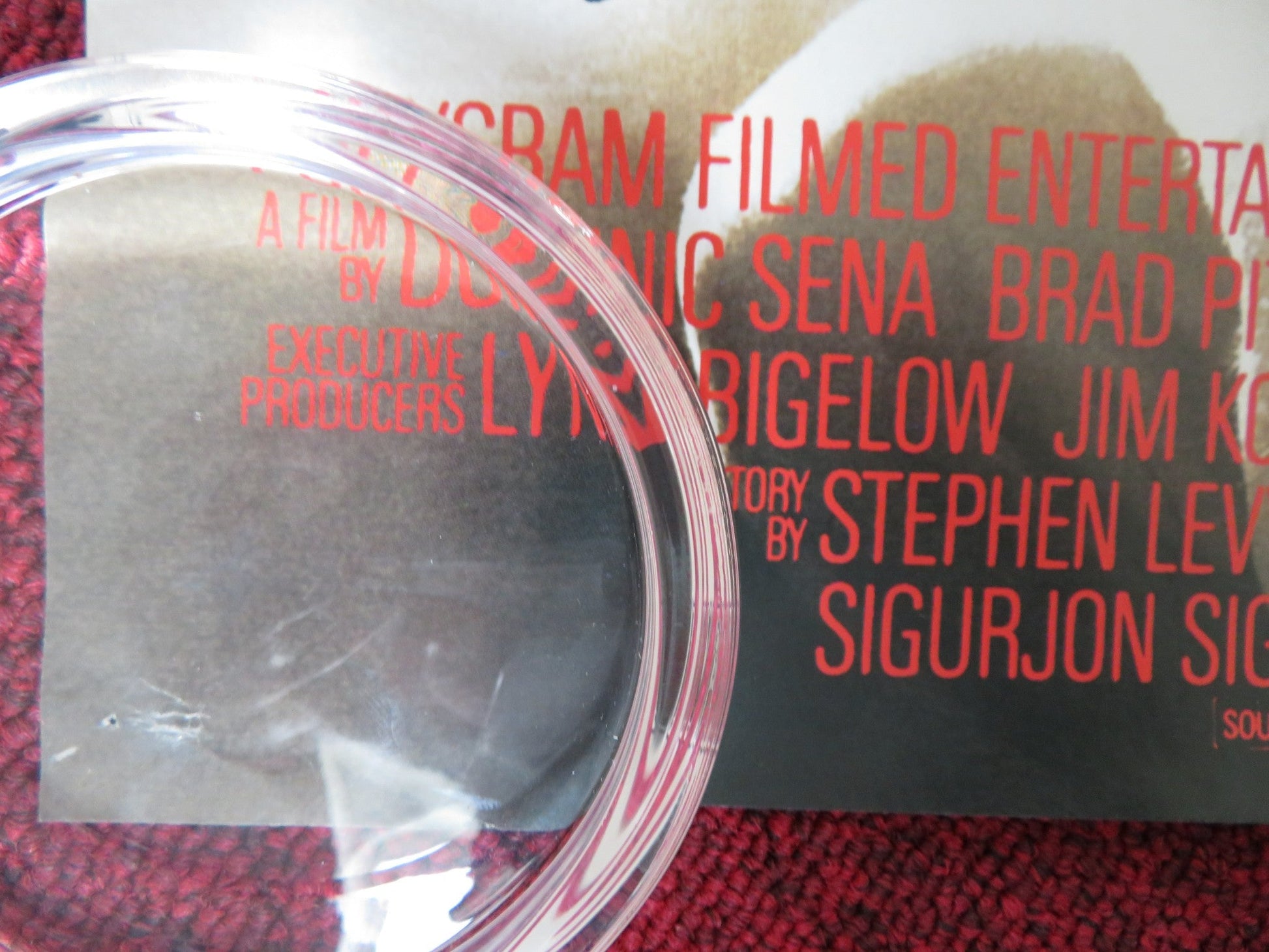 KALIFORNIA VHS VIDEO POSTER BRAD PITT JULIETTE LEWIS 1993 Rendezvous Cinema Movie posters