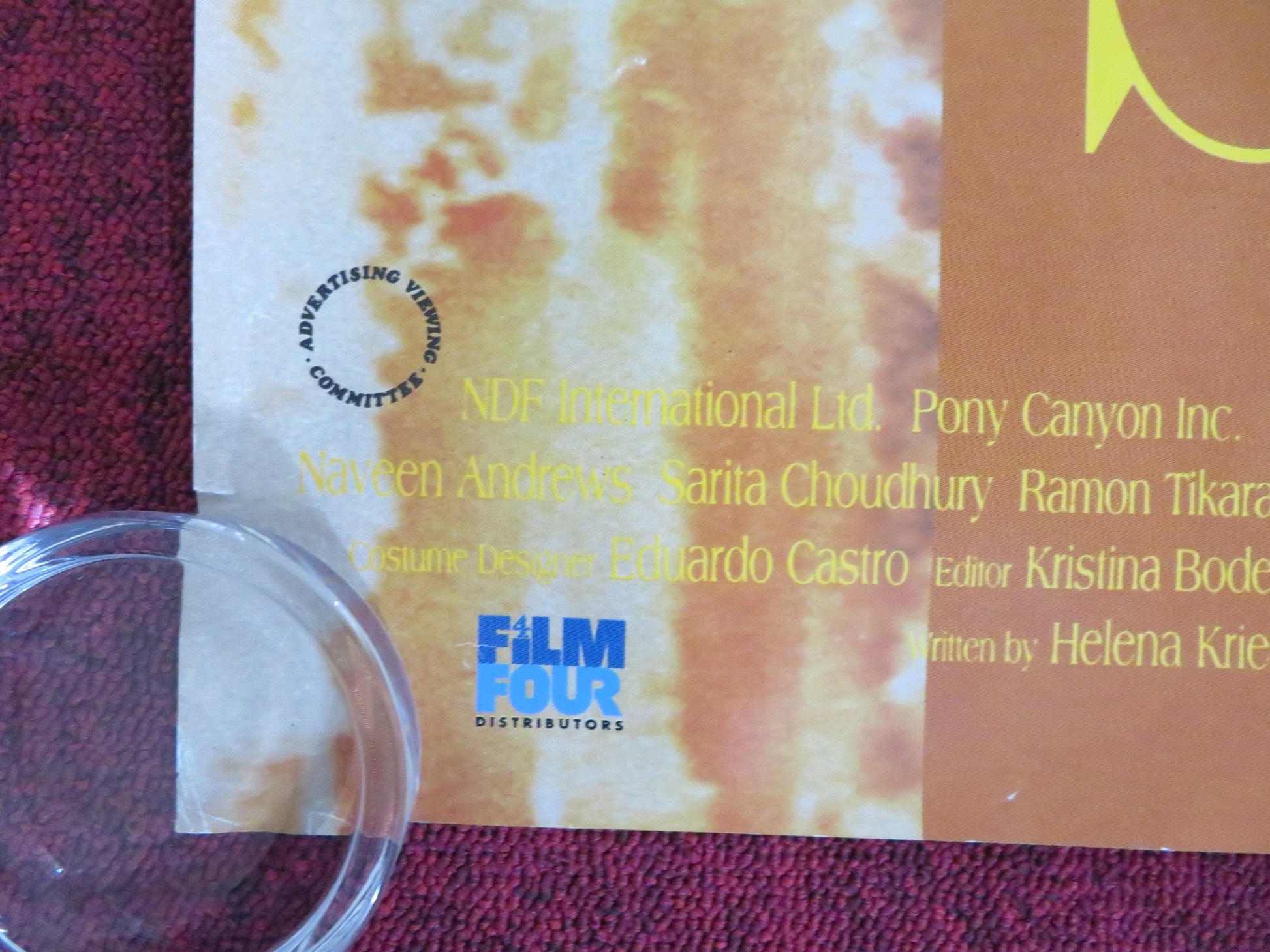 KAMA SUTRA: A TALE OF LOVE UK QUAD (30"x 40") ROLLED POSTER INDRIA VARMA 1996 Rendezvous Cinema Movie posters