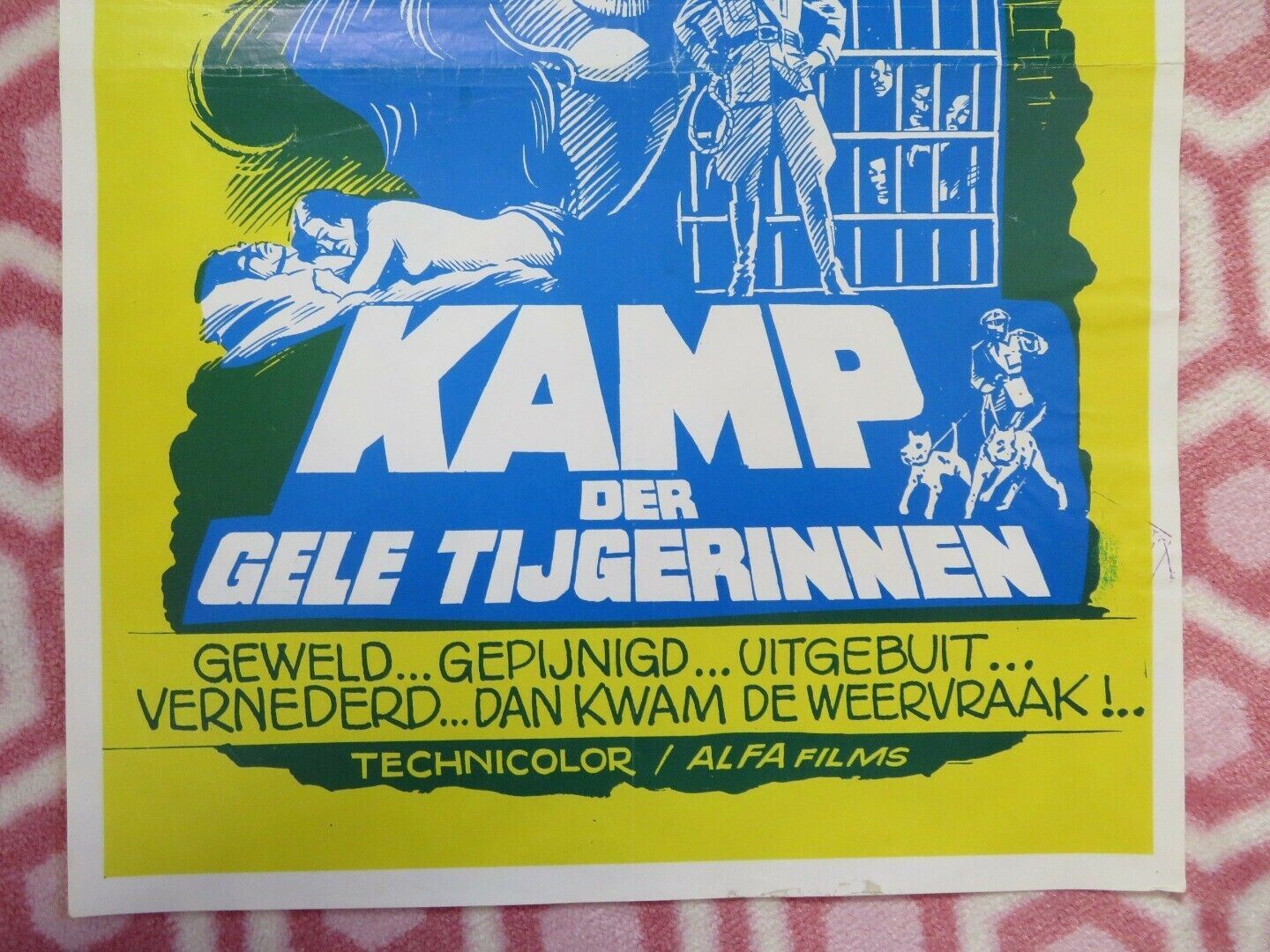 KAMP DER GELE TIJGERINNEN/ PRISONER 407 BELGIUM (21"x14") POSTER 1976 Movie posters