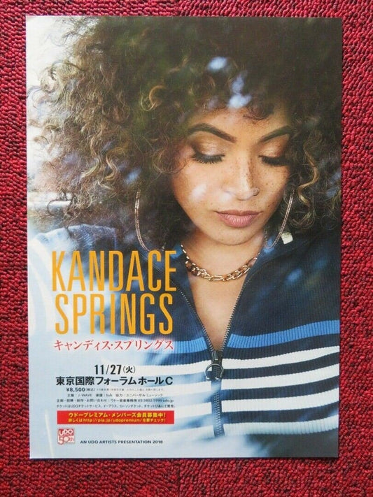 KANDACE SPRINGS - LIVE IN JAPAN JAPANESE MUSIC TOUR GIG POSTER 2018 Movie posters