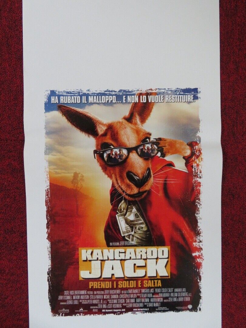 KANGAROO JACK ITALIAN LOCANDINA (27.5"x13") POSTER JERRY O'CONNELL 2003 Rendezvous Cinema Movie posters