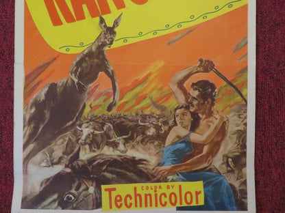 KANGAROO US INSERT (14"x 36") POSTER MAUREEN O'HARA PETER LAWFORD 1952 Movie posters