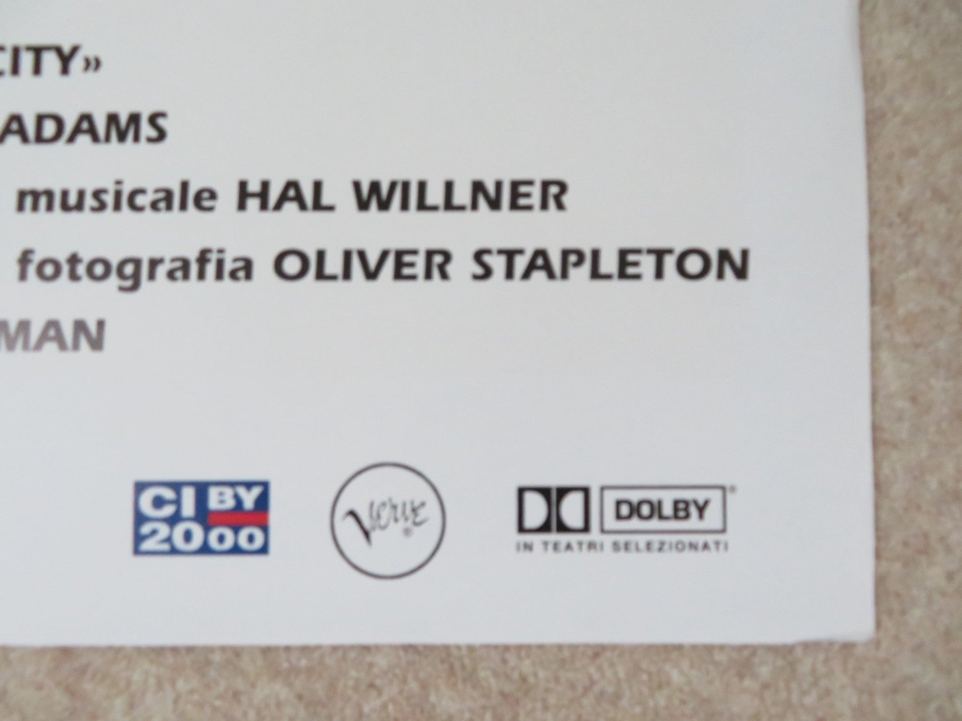 KANSAS CITY ITALIAN 2 FOGLIO POSTER JENIFER JASON LEIGH HARRY BELAFONTE 1996 Rendezvous Cinema Movie posters