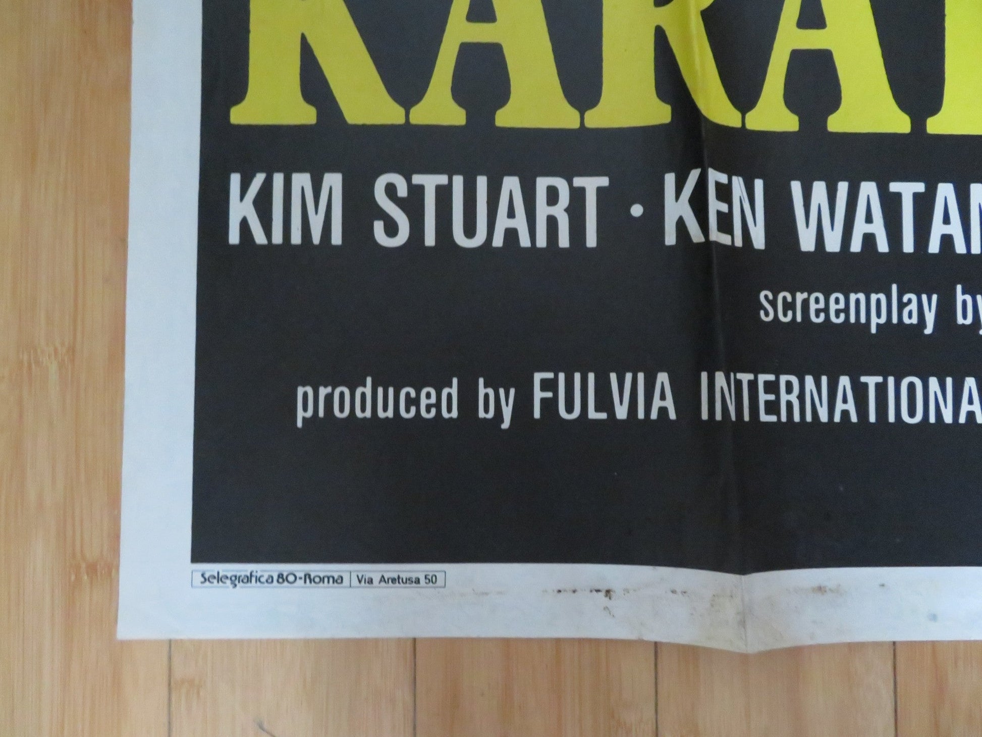 KARATE WARRIOR ITALIAN 2 FOGLIO POSTER KIM STUART KEN WATANABE 1987 Rendezvous Cinema Movie posters