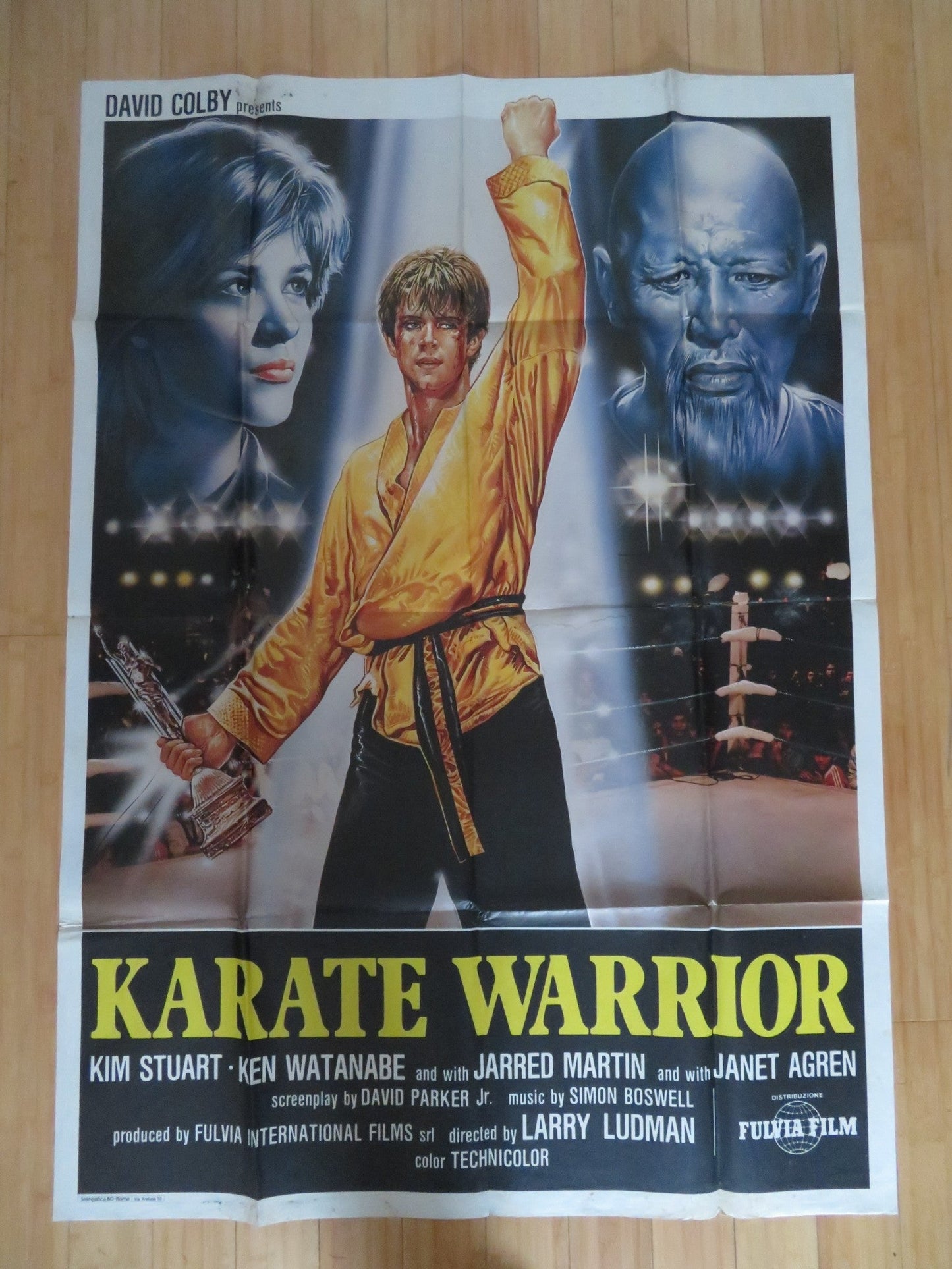 KARATE WARRIOR ITALIAN 2 FOGLIO POSTER KIM STUART KEN WATANABE 1987 Rendezvous Cinema Movie posters
