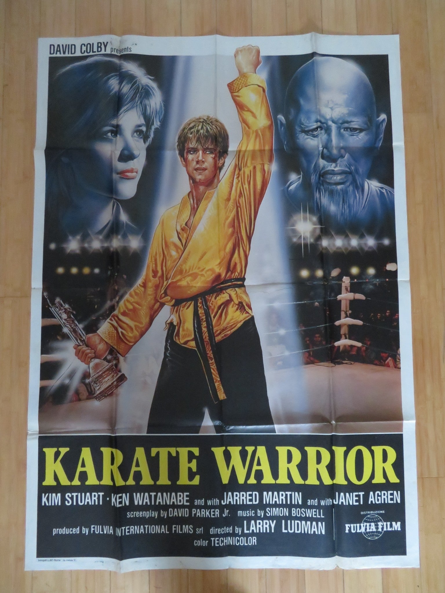 KARATE WARRIOR ITALIAN 2 FOGLIO POSTER KIM STUART KEN WATANABE 1987 Rendezvous Cinema Movie posters