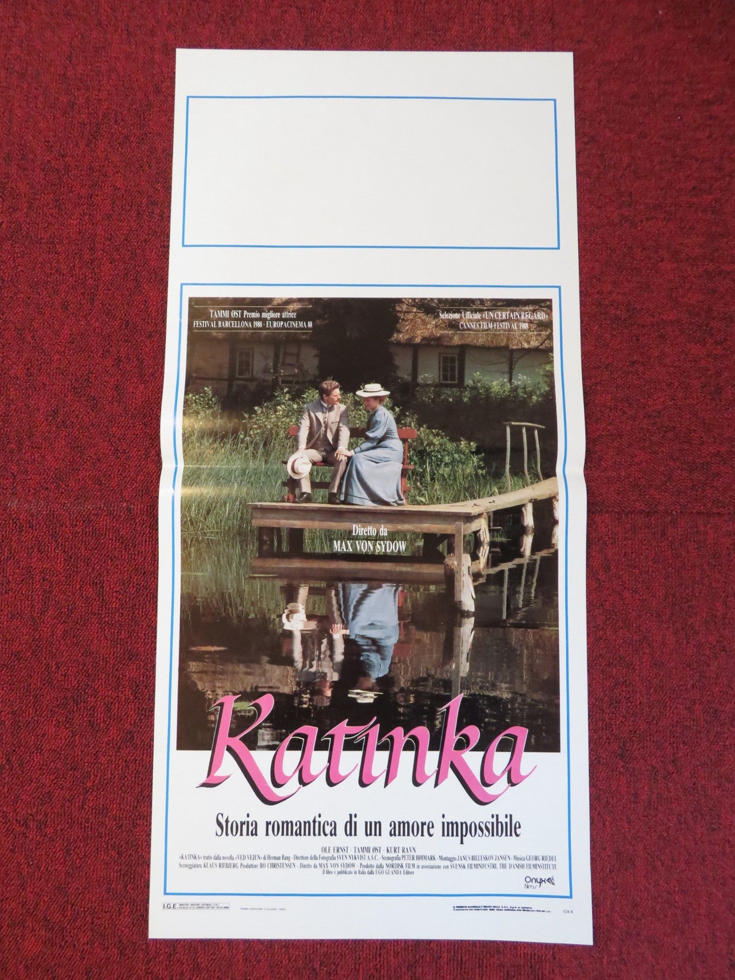 KATINKA ITALIAN LOCANDINA POSTER MAX VON SYDOW TAMMI OST 1988 Rendezvous Cinema Movie posters