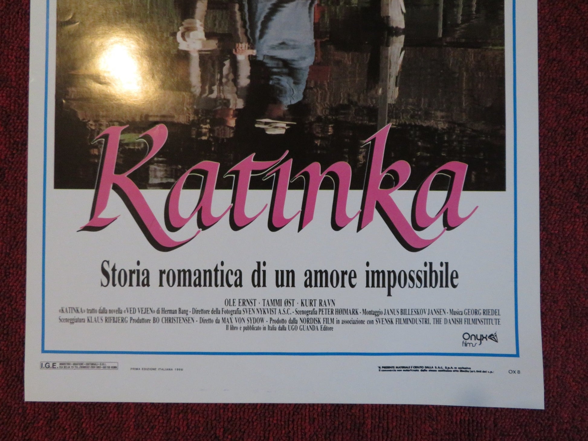 KATINKA ITALIAN LOCANDINA POSTER MAX VON SYDOW TAMMI OST 1988 Rendezvous Cinema Movie posters