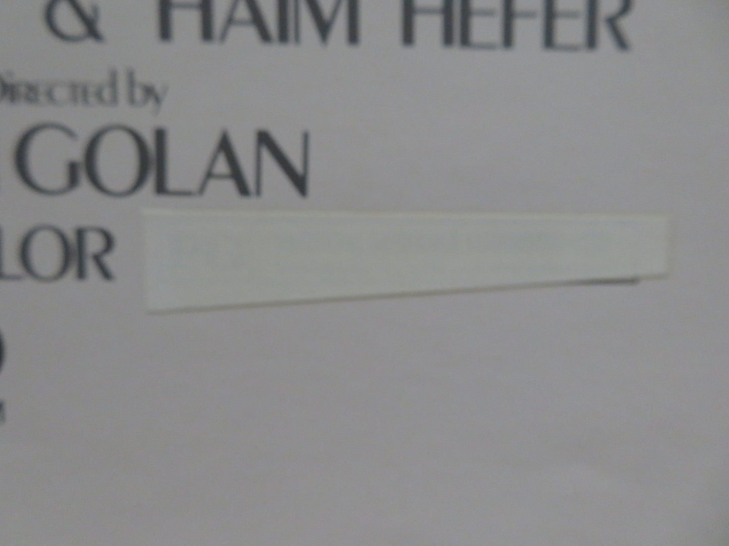 KAZABLAN US INSERT (14"x 36") POSTER YEHORAM GAON 1974 Rendezvous Cinema Movie posters