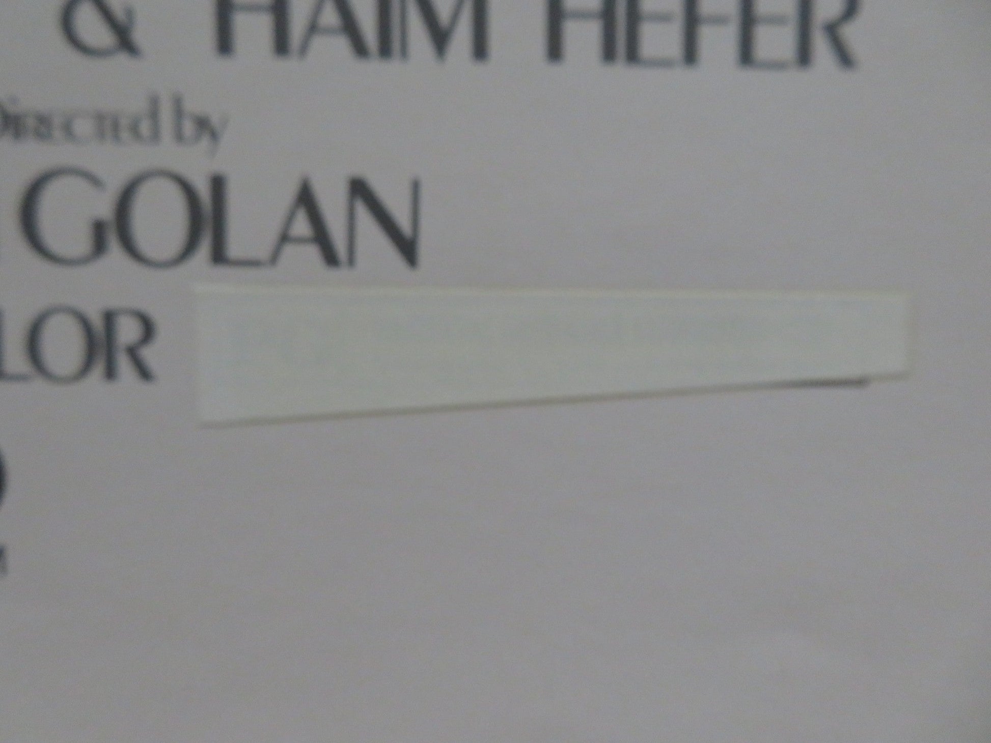 KAZABLAN US INSERT (14"x 36") POSTER YEHORAM GAON 1974 Rendezvous Cinema Movie posters