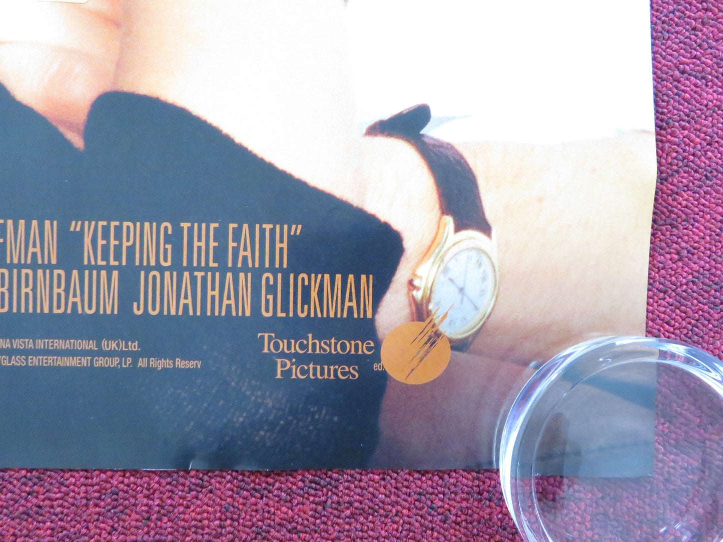 KEEPING THE FAITH UK QUAD (30"x 40") ROLLED POSTER BEN STILLER E. NORTON 2000 Rendezvous Cinema Movie posters