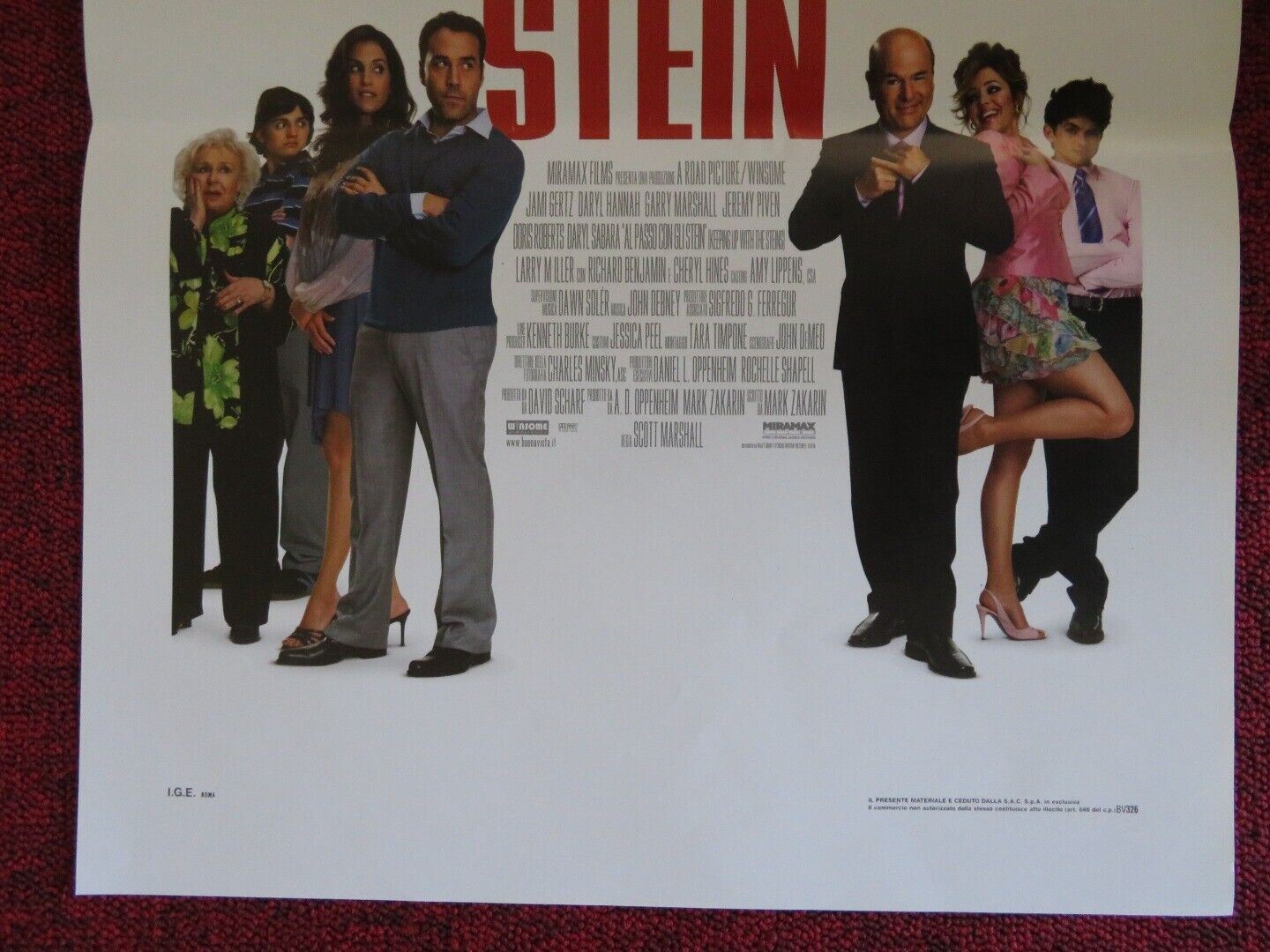 KEEPING UP WITH THE STEINS ITALIAN LOCANDINA (27"x13") POSTER JEREMY PIVEN 2006 - Rendezvous Cinema