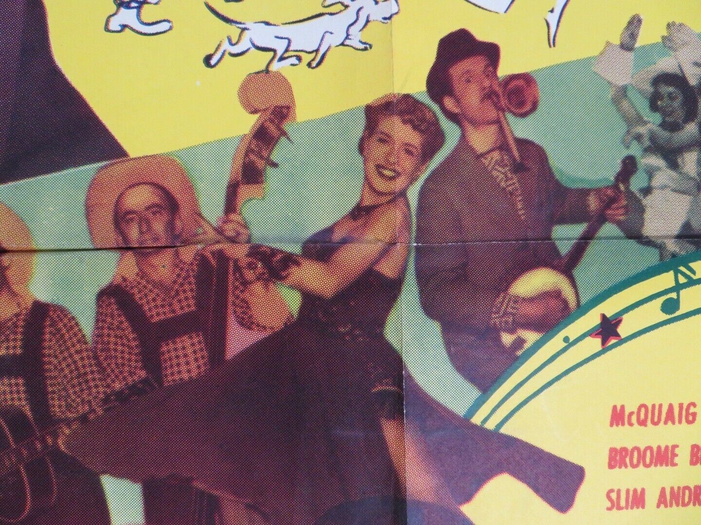 KENTUCKY JUBILEE FOLDED US ONE SHEET POSTER JERRY COLONNA JEAN PORTER 1951 - Rendezvous Cinema