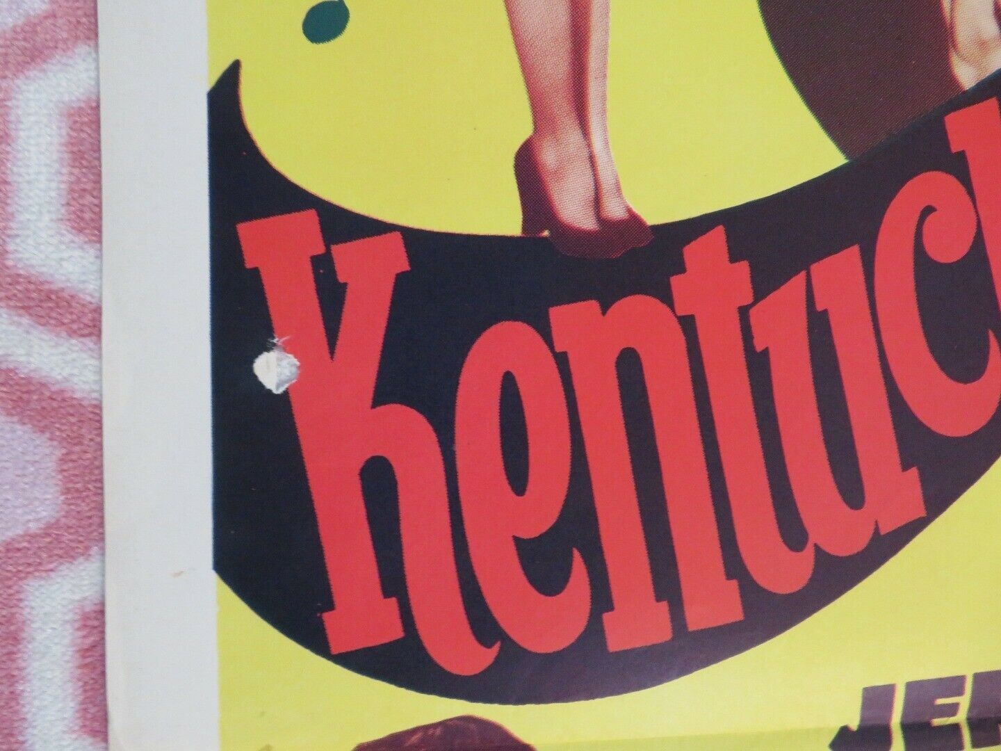 KENTUCKY JUBILEE FOLDED US ONE SHEET POSTER JERRY COLONNA JEAN PORTER 1951 - Rendezvous Cinema