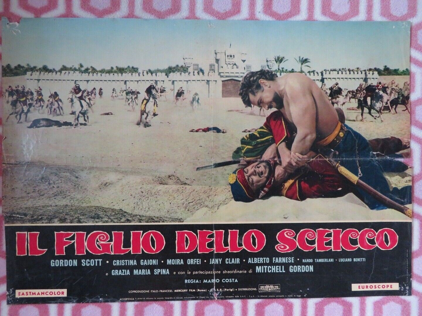 Kerim, Son of the Shei - A ITALIAN PHOTOBUSTA POSTER GORDON SCOTT CRISTINA GAIONI Movie posters