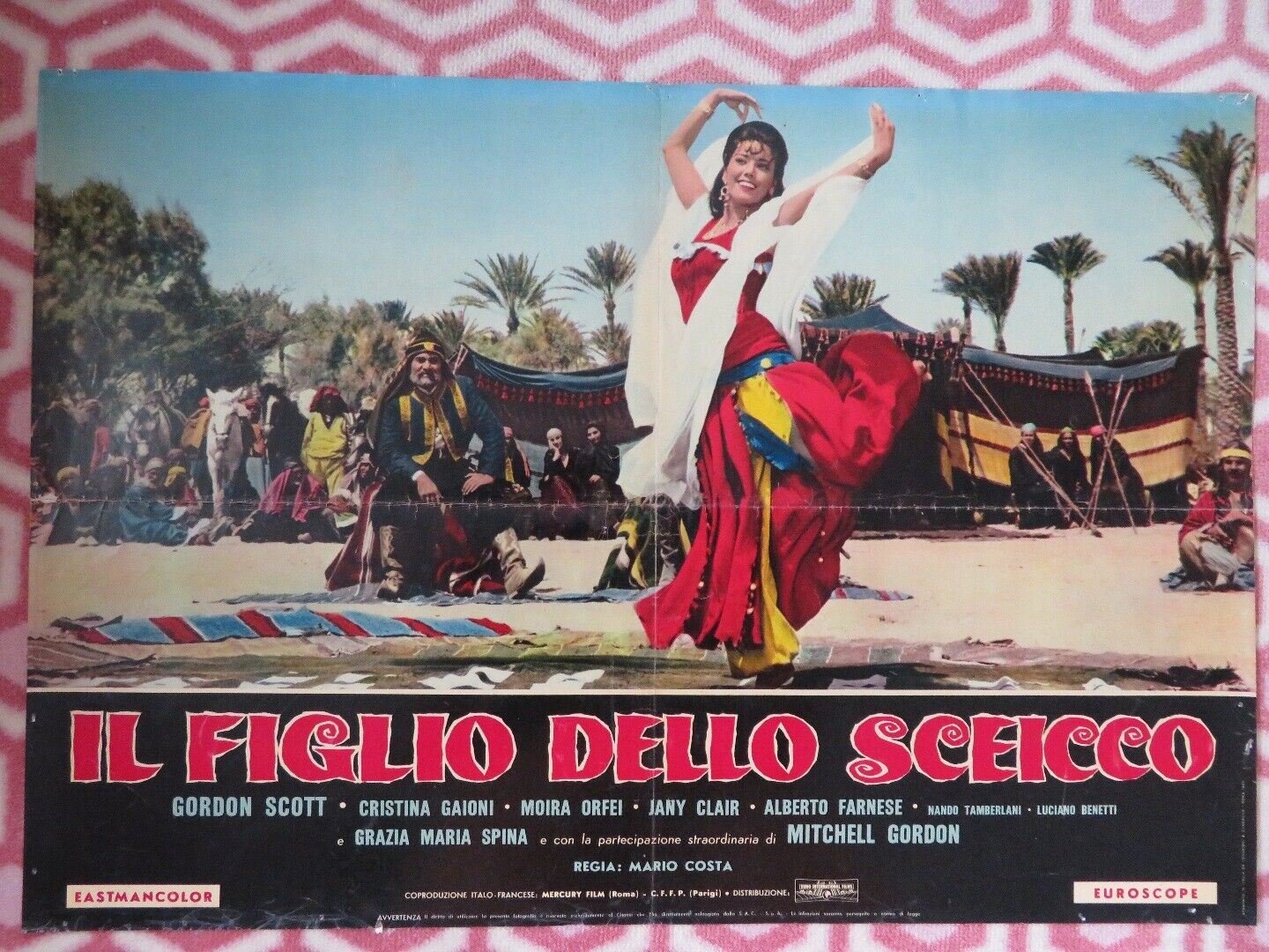 Kerim, Son of the Shei - D ITALIAN PHOTOBUSTA POSTER GORDON SCOTT 1962 Rendezvous Cinema Movie posters