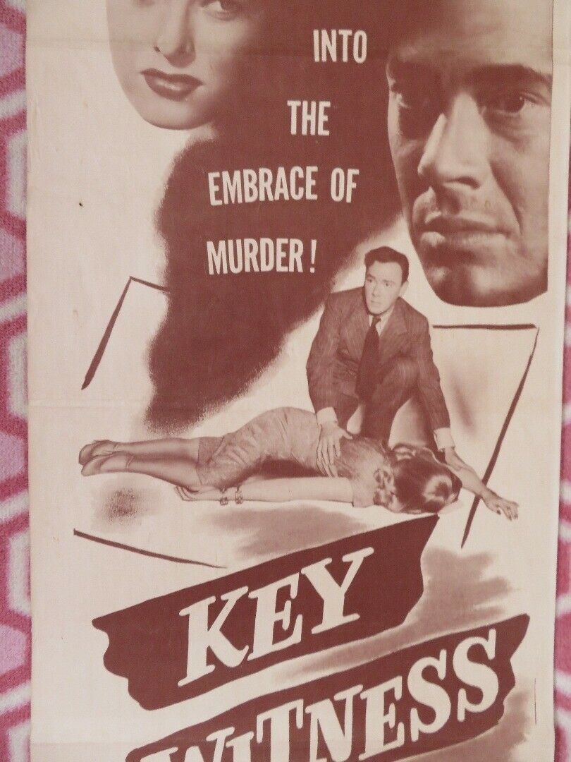 KEY WITNESS US INSERT (14"x 36") POSTER JOHN BEAL TRUDY MARSHALL 1947 Movie posters